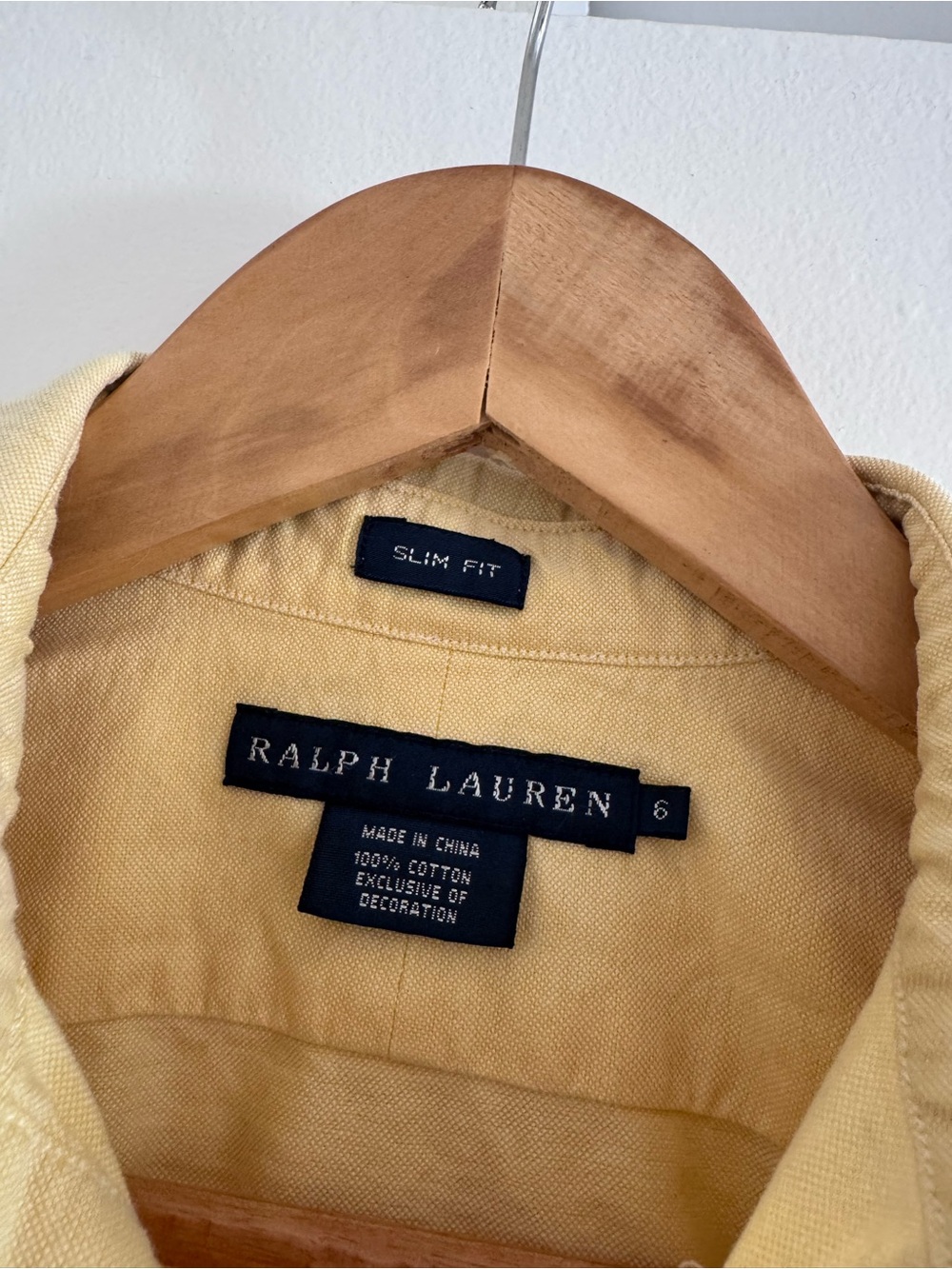 Ralph Lauren Women’s Pale Yellow Polo Button-Down Shirt - Picture 3 of 4
